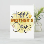 Fröhlicher Muttertag Feiertagskarte (Stehend Vorderseite)