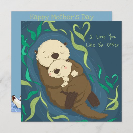 Fröhlicher Muttertag Feiertagskarte (Vorne/Hinten)