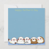 Fröhlicher Muttertag Feiertagskarte (Rückseite)