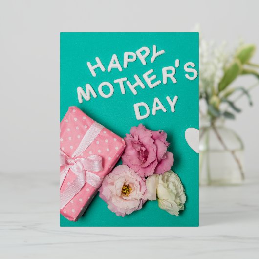 Fröhlicher Muttertag Folieneinladung (Stehend vorne)