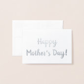 Fröhlicher Muttertag Folienkarte (Vorderseite mit Umschlag)