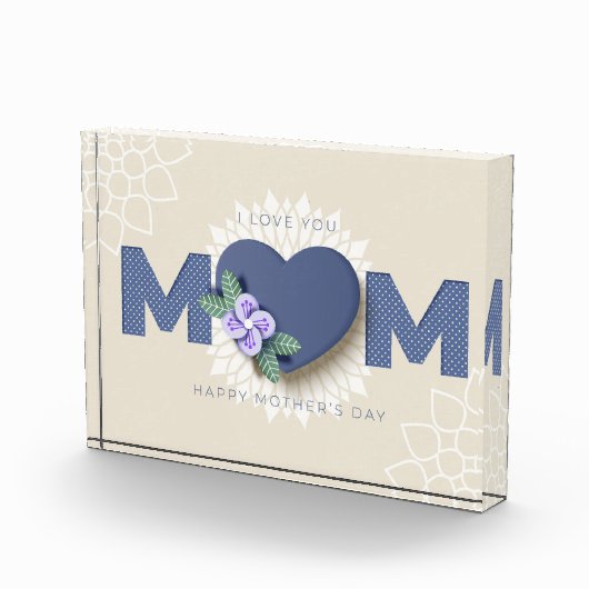 Fröhlicher Muttertag Fotoblock (Rechts)