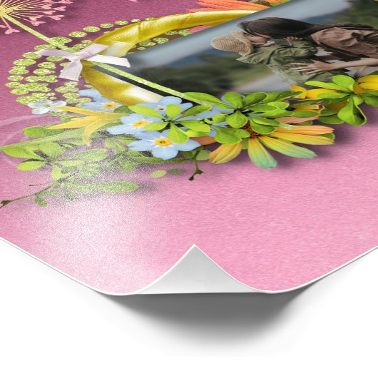 Fröhlicher Muttertag Fotodruck (Ecke)