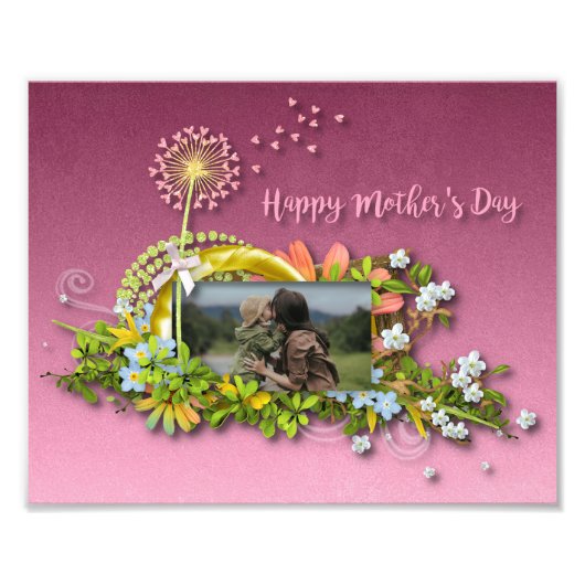 Fröhlicher Muttertag Fotodruck (Vorne)