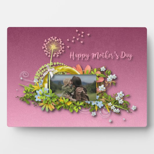 Fröhlicher Muttertag Fotoplatte (Vorderseite)