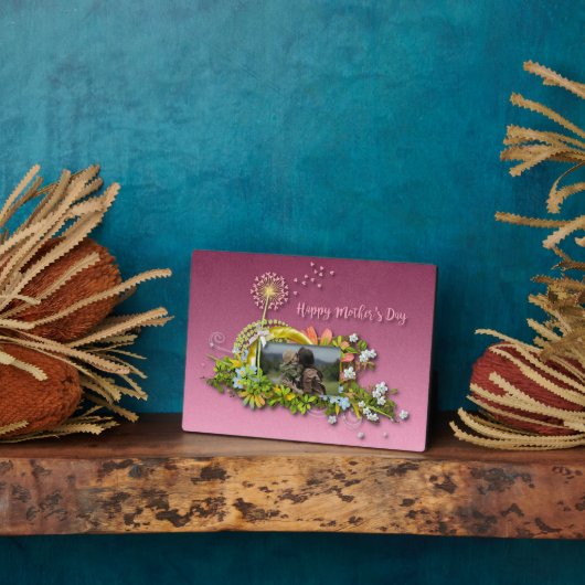 Fröhlicher Muttertag Fotoplatte (Seite)