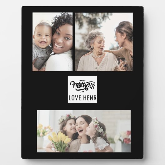 Fröhlicher Muttertag Fotoplatte (Vorderseite)