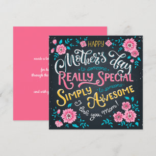 Fröhlicher Muttertag   für besondere und Phantasti Feiertagskarte