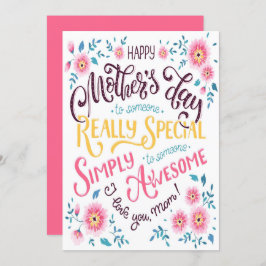 Fröhlicher Muttertag | für besondere und Phantasti Feiertagskarte