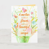 Fröhlicher Muttertag für positive Worte Karte (Vorderseite)