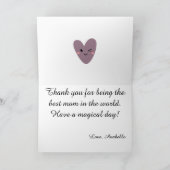 Fröhlicher Muttertag | Geschenk für die beste Mama Dankeskarte (Innenseite)