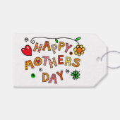 Fröhlicher Muttertag Geschenkanhänger (Vorderseite (Horizontal))