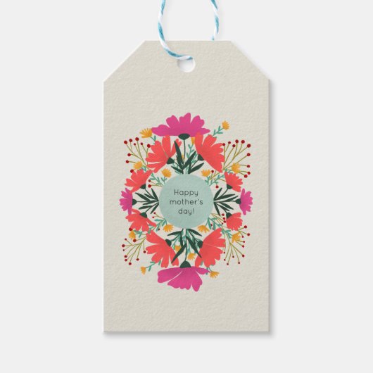 Fröhlicher Muttertag Geschenkanhänger (Vorderseite)