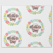 Fröhlicher Muttertag Geschenkpapier (Flach)