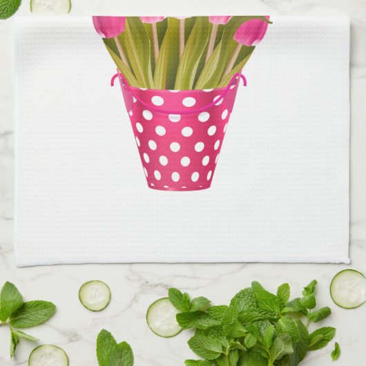 Fröhlicher Muttertag Geschirrtuch (Gefaltet)