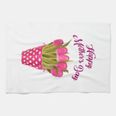 Fröhlicher Muttertag Geschirrtuch (Horizontal)