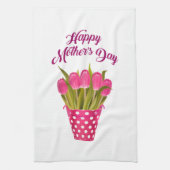 Fröhlicher Muttertag Geschirrtuch (Vertikal)