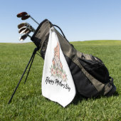 Fröhlicher Muttertag Golfhandtuch (Gras)