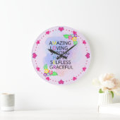 Fröhlicher Muttertag Große Wanduhr (Zuhause)