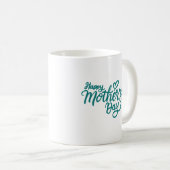 Fröhlicher Muttertag grün Kaffeetasse (VorderseiteRechts)