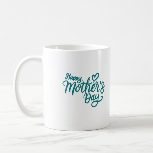 Fröhlicher Muttertag grün Kaffeetasse (Links)