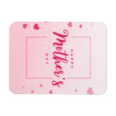 Fröhlicher Muttertag (Herzen) Magnet (Horizontal)