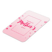 Fröhlicher Muttertag (Herzen) Magnet (Linke Seite)