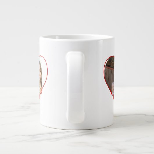 Fröhlicher Muttertag Jumbo-Tasse (Rückseite)