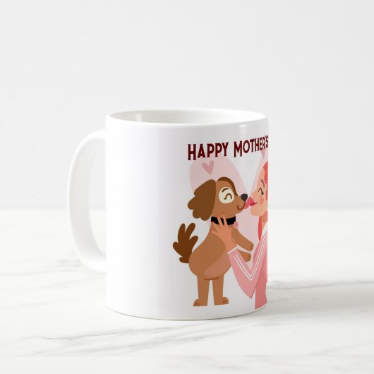Fröhlicher Muttertag Kaffeetasse (Vorderseite Links)