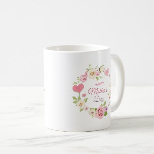 Fröhlicher Muttertag Kaffeetasse (VorderseiteRechts)