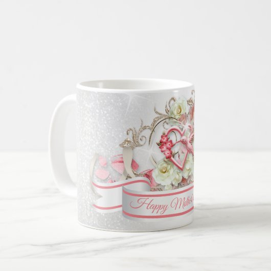 Fröhlicher Muttertag Kaffeetasse (Vorderseite Links)