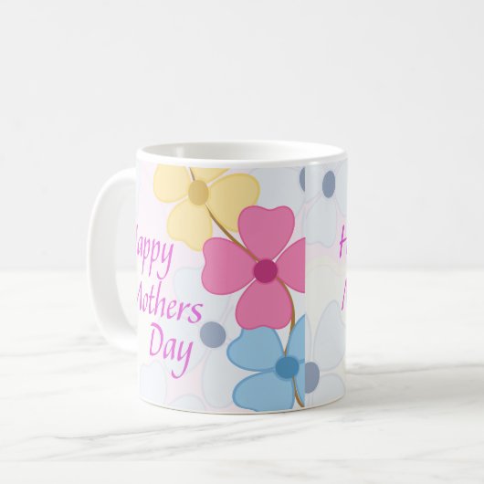 Fröhlicher Muttertag Kaffeetasse (Vorderseite Links)