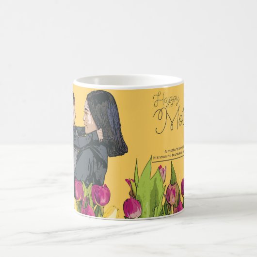 Fröhlicher Muttertag Kaffeetasse (Mittel)