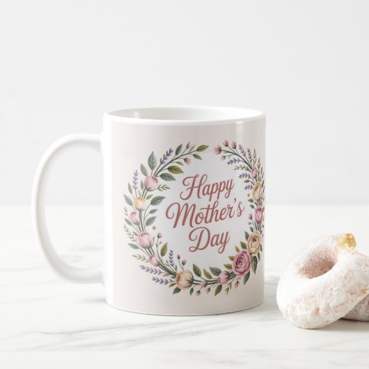 Fröhlicher Muttertag Kaffeetasse (Mit Donut)