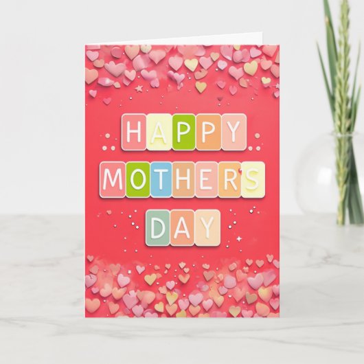 Fröhlicher Muttertag Karte (Vorderseite)