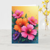 Fröhlicher Muttertag Karte (Gelbe Blume)