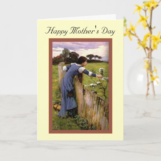 Fröhlicher Muttertag Karte (Gelbe Blume)