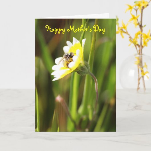 Fröhlicher Muttertag Karte (Gelbe Blume)