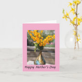 Fröhlicher Muttertag Karte (Gelbe Blume)