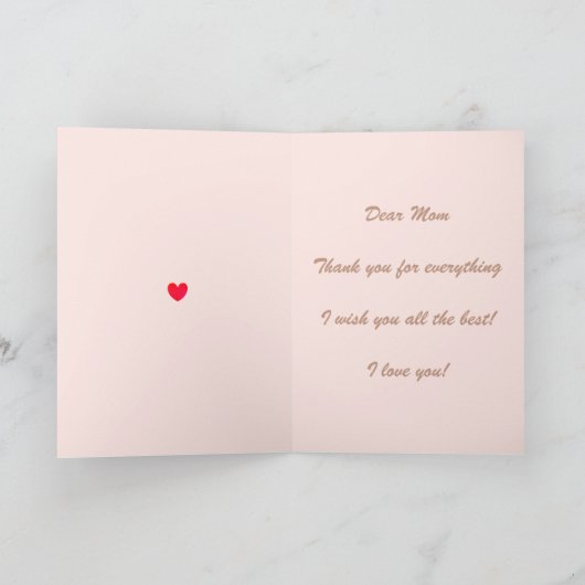 Fröhlicher Muttertag Karte (Innenseite)