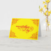 Fröhlicher Muttertag Karte (Gelbe Blume)