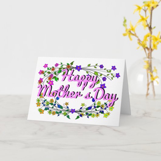 Fröhlicher Muttertag Karte (Gelbe Blume)