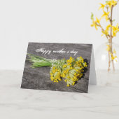 Fröhlicher Muttertag Karte (Gelbe Blume)