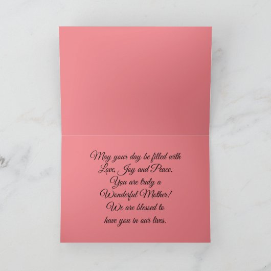 Fröhlicher Muttertag Karte (Innenseite)