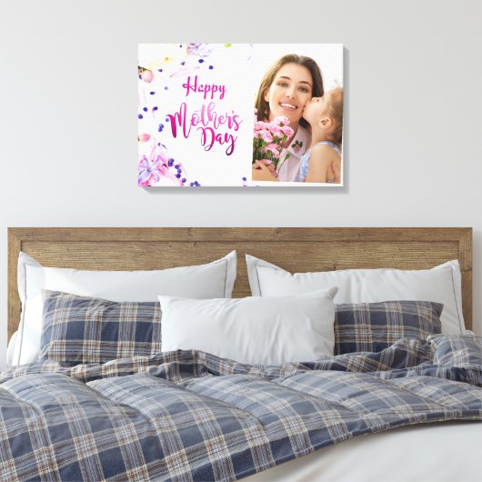 Fröhlicher Muttertag Leinwanddruck (Insitu (Schlafzimmer))