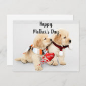 Fröhlicher Muttertag - Liebe Mama Feiertagskarte (Vorne/Hinten)