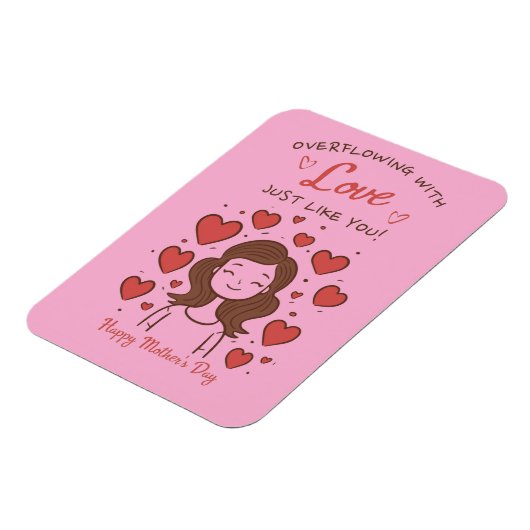 Fröhlicher Muttertag Magnet (Linke Seite)