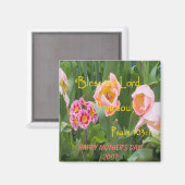 Fröhlicher Muttertag Magnet (Vorderseite/Rückseite)