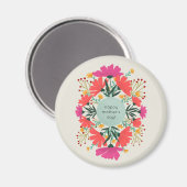 Fröhlicher Muttertag Magnet (Vorderseite/Rückseite)