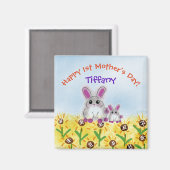 Fröhlicher Muttertag Magnet (Vorderseite/Rückseite)